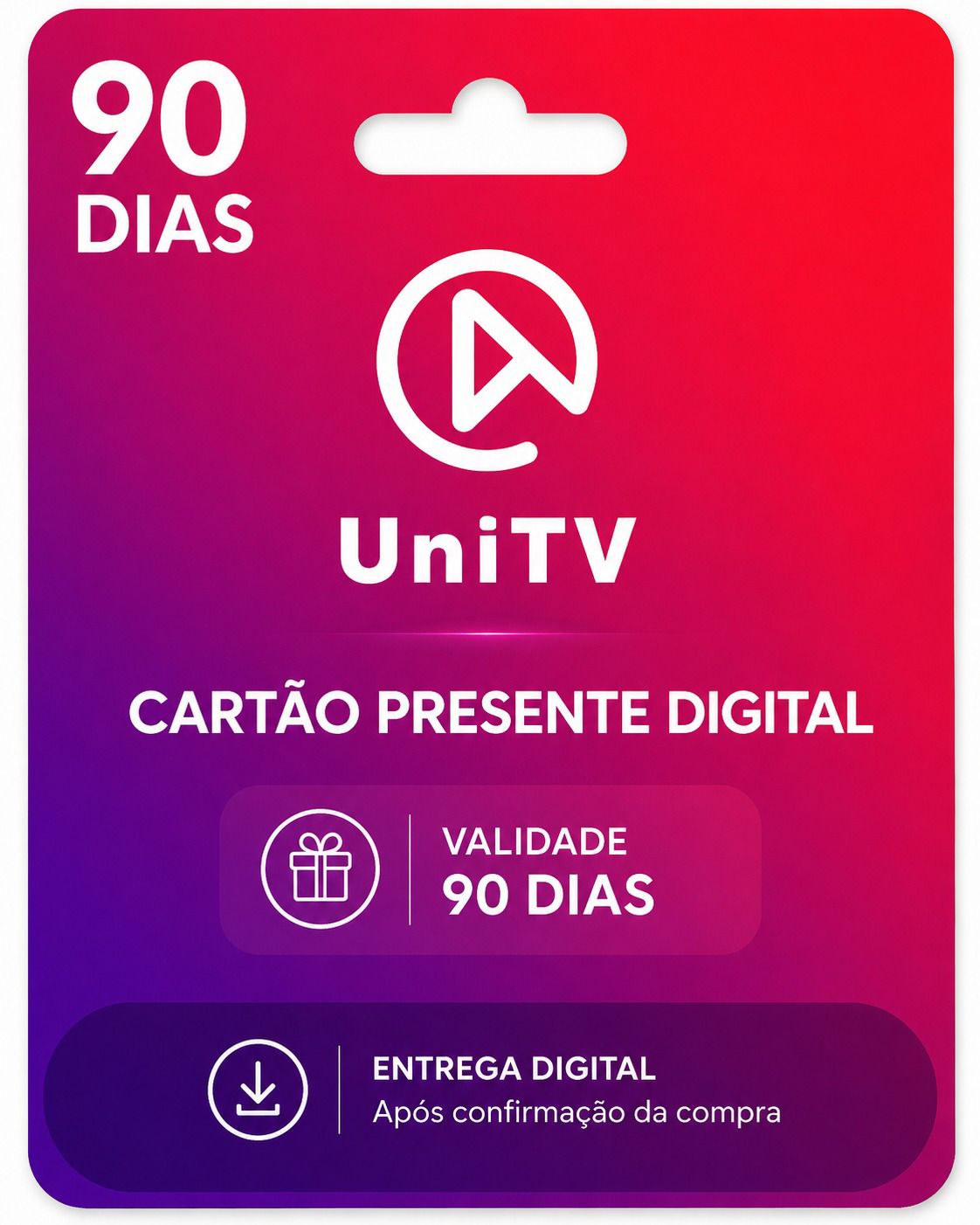 Recarga UniTV 90